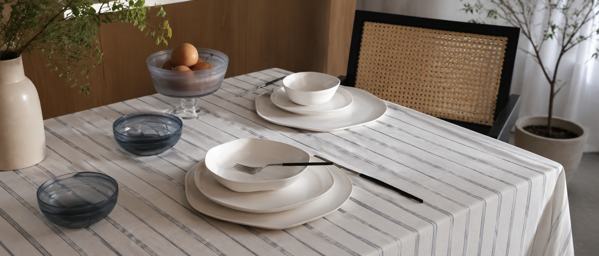 A considered table setting for everyday dining