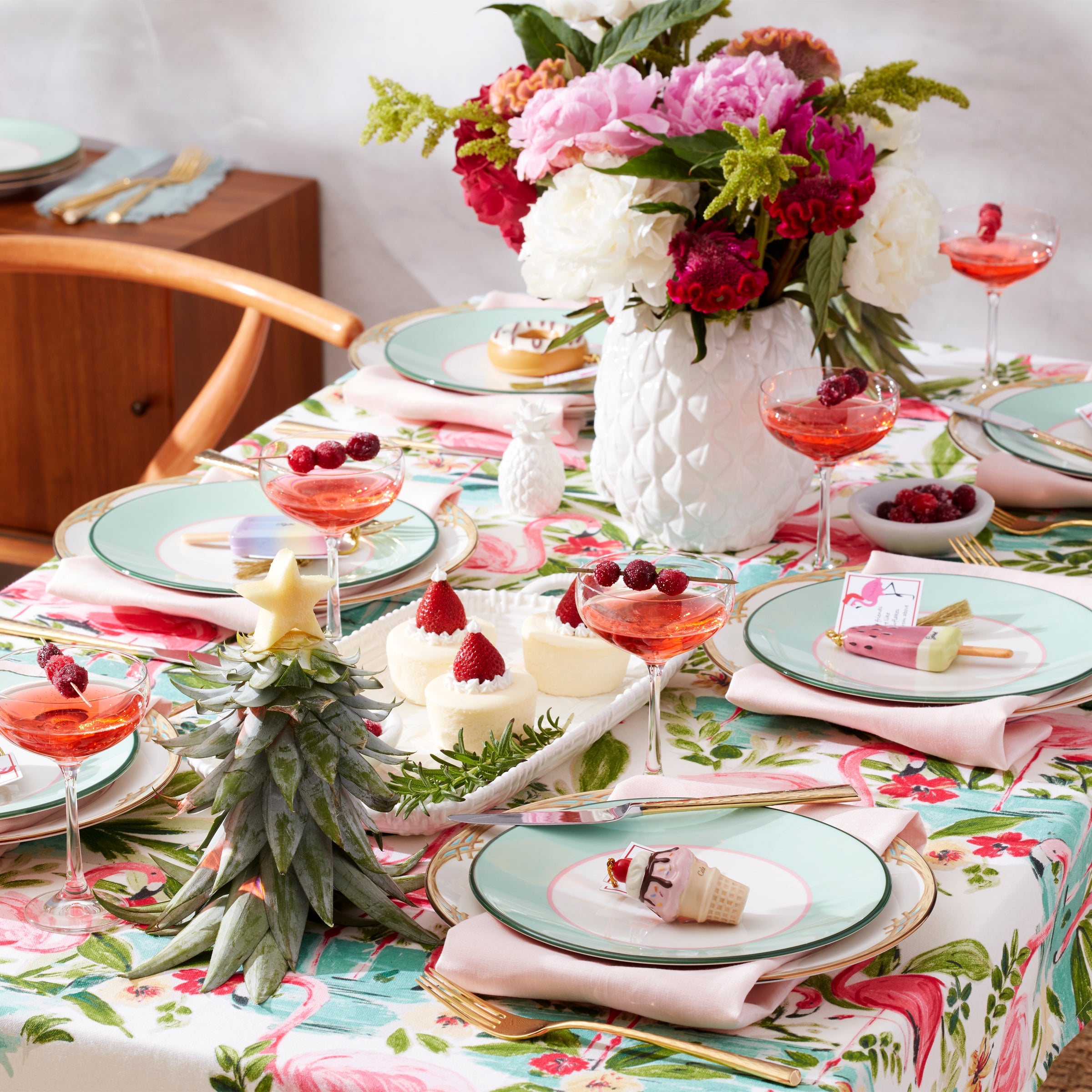 Tropical Bamboo Border Porcelain Dinner Plate - Image 6