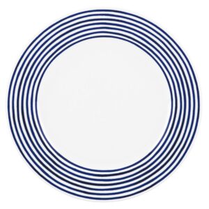 Blue Vertical Stripe Dinner Plate