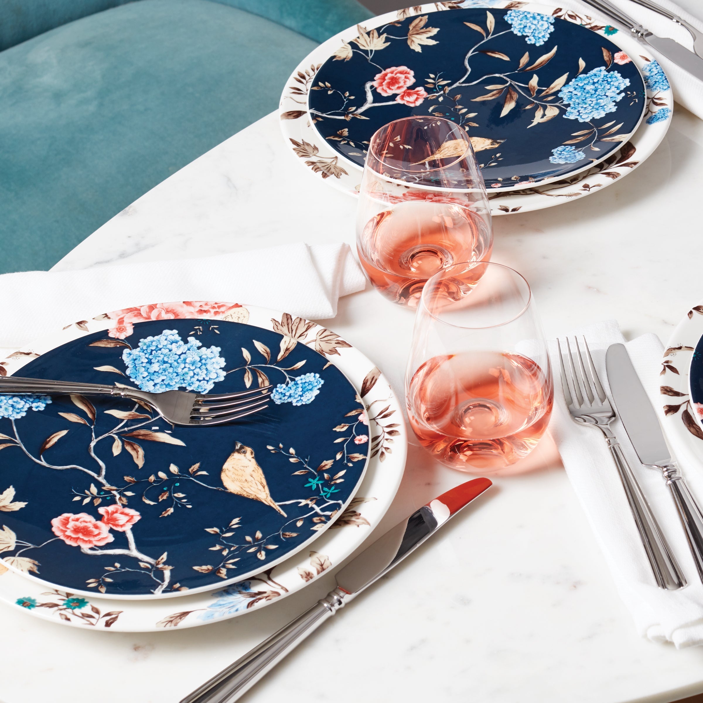 Bird & Botanical Dinner Plates, Set of 4 - Image 4