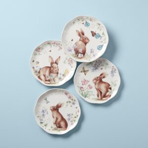 Butterfly Vine Tidbit Decorative Plates, Set of 4