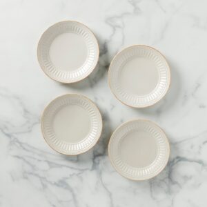 Floral Melamine Accent Decorative Plates, Set of 4