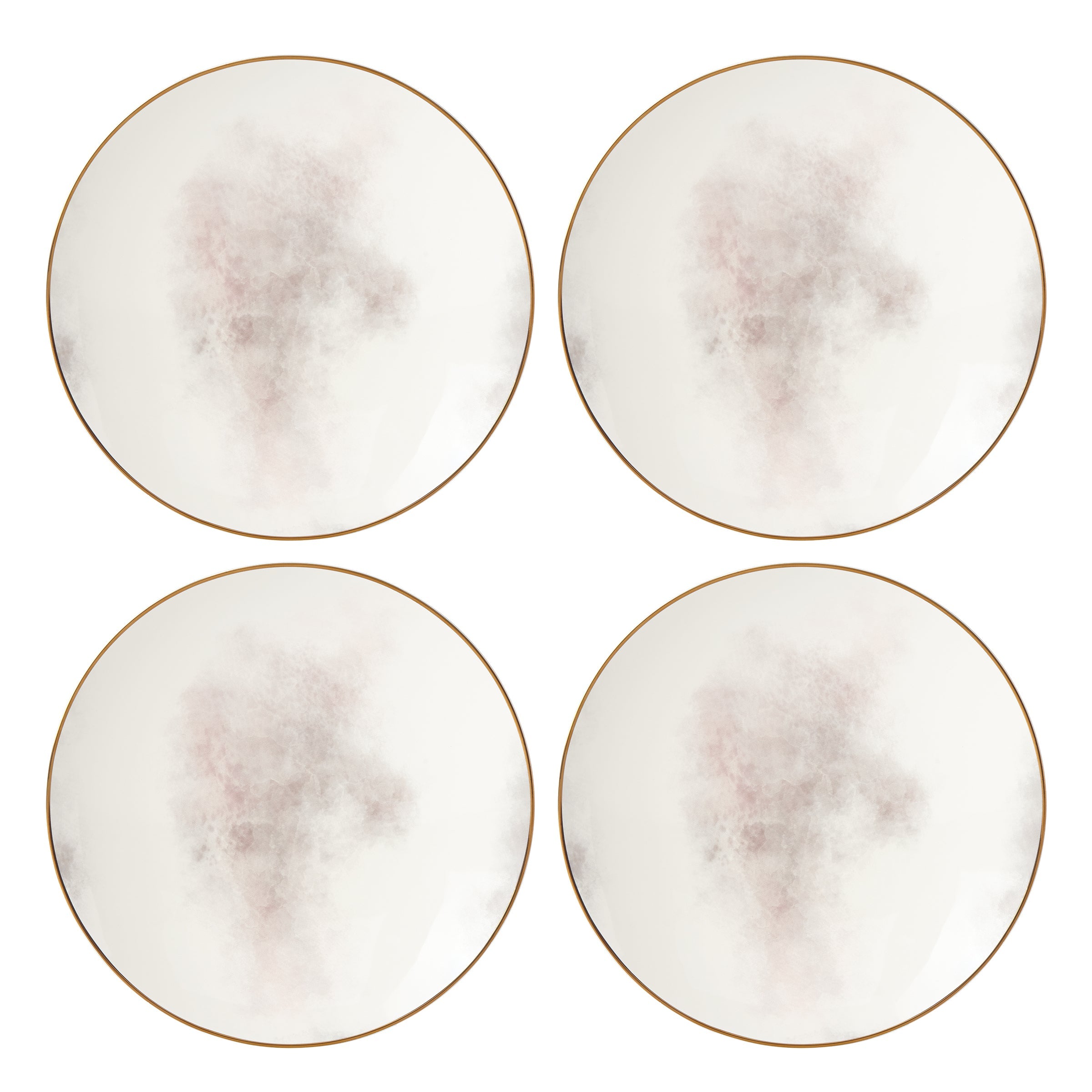 Palm Lattice Accent Decorative Plates, Set of 4