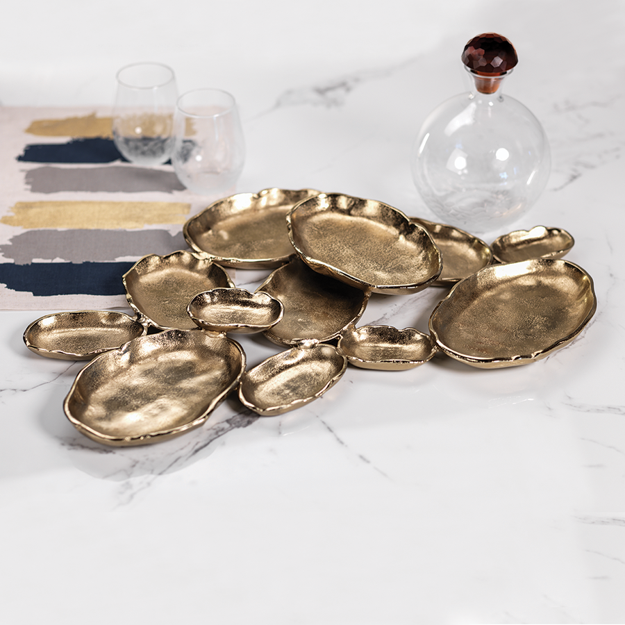 Oval Cluster Serving Bowl Tray