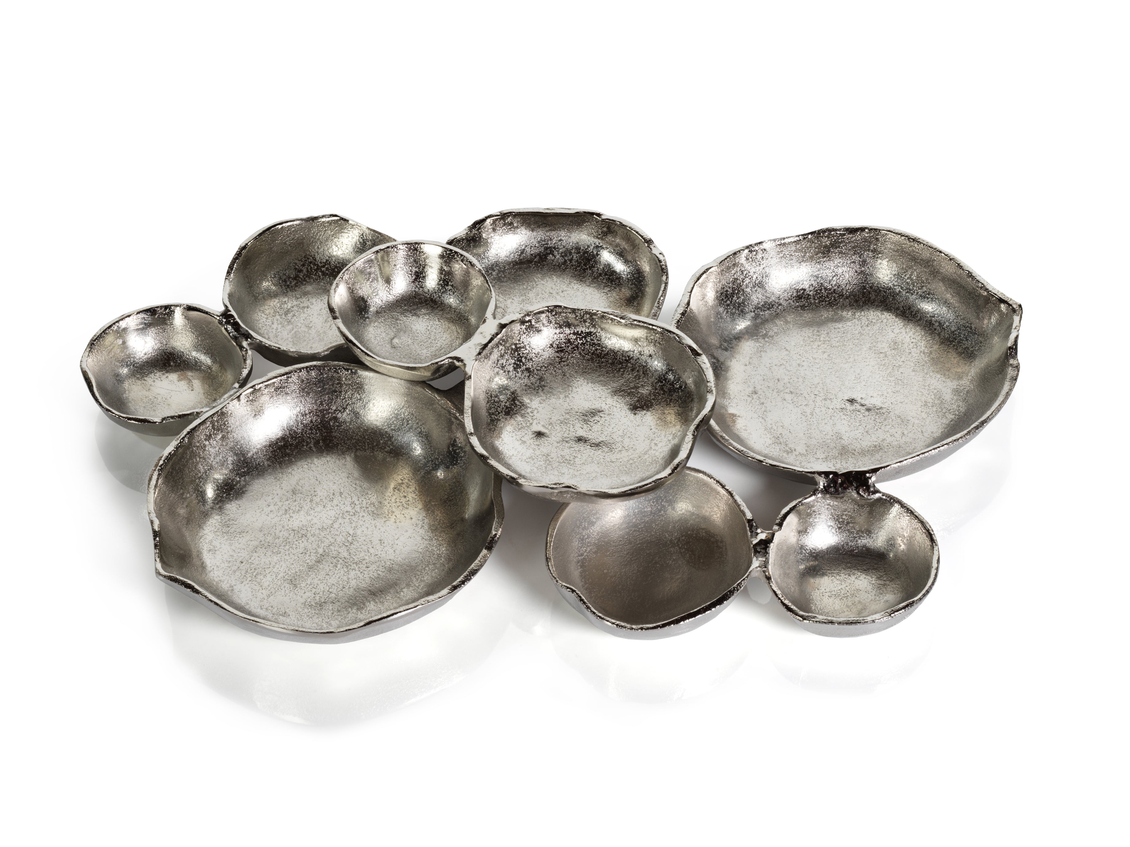 Nickel Cluster Serving Bowl Tray - Image 2