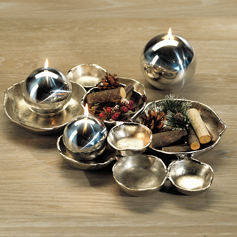 Nickel Cluster Serving Bowl Tray - Image 4