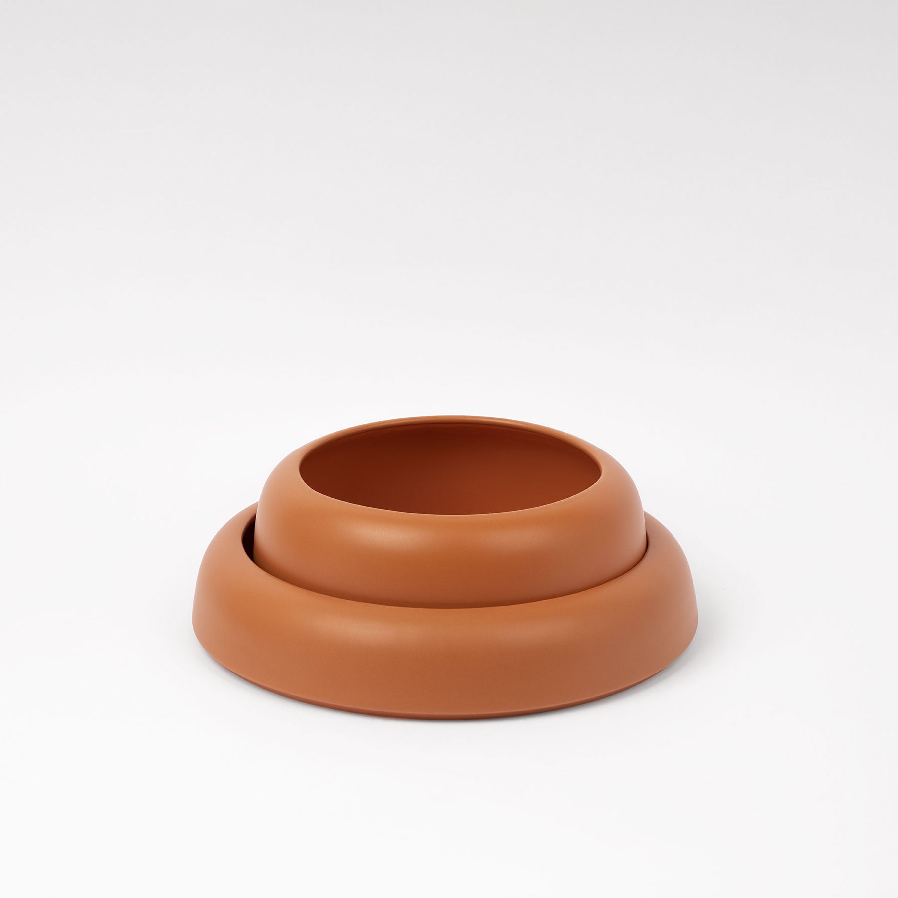 Large Cinnamon Low-Profile Centerpiece Bowl - Image 4