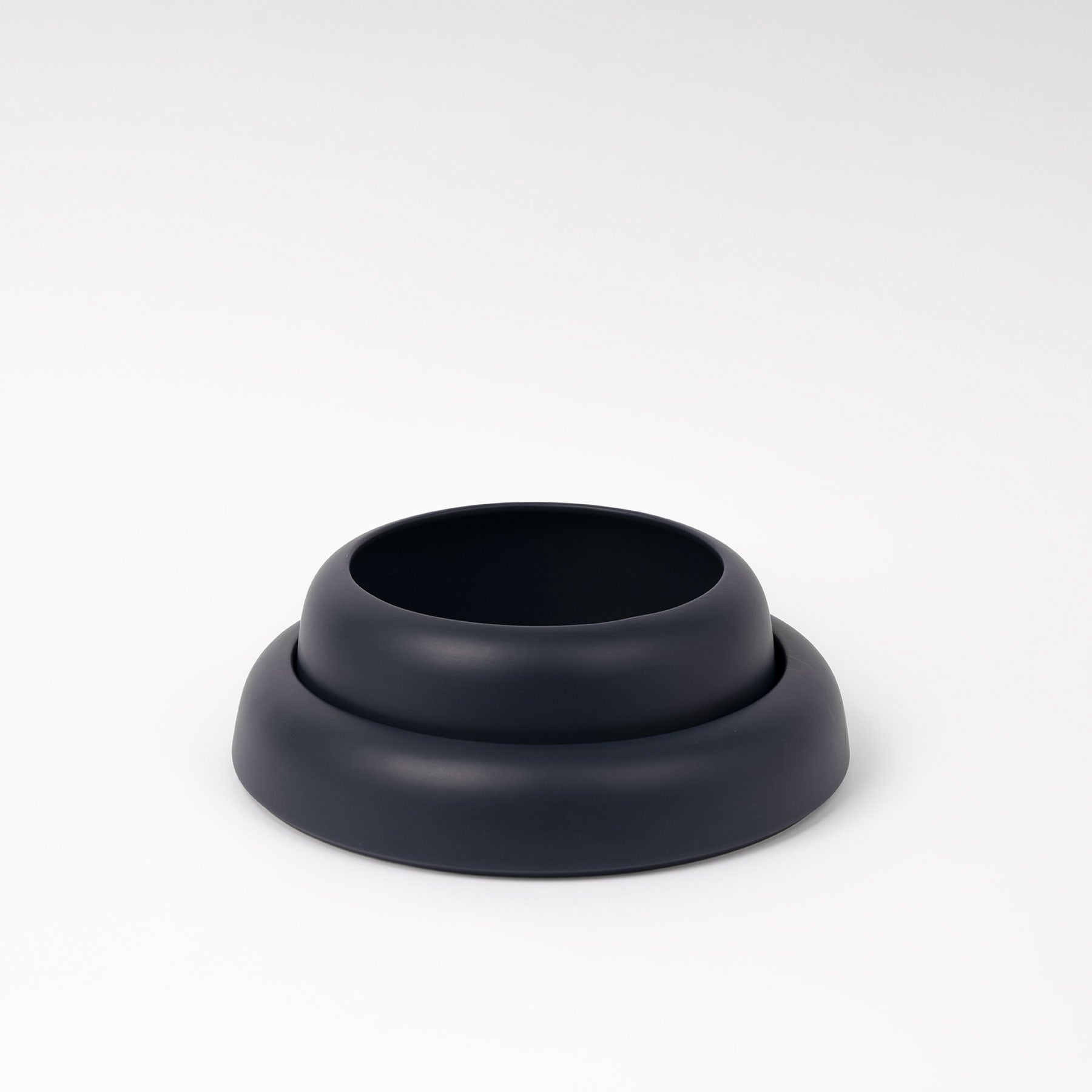 Large Dark Blue Low-Profile Centerpiece Bowl - Image 4