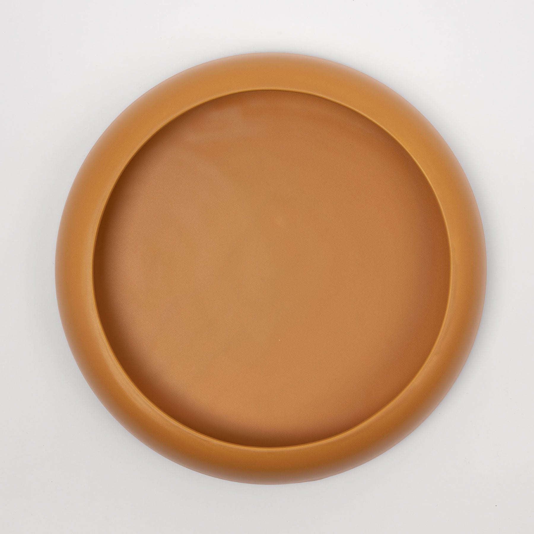 Large Mustard Low-Profile Centerpiece Bowl - Image 2