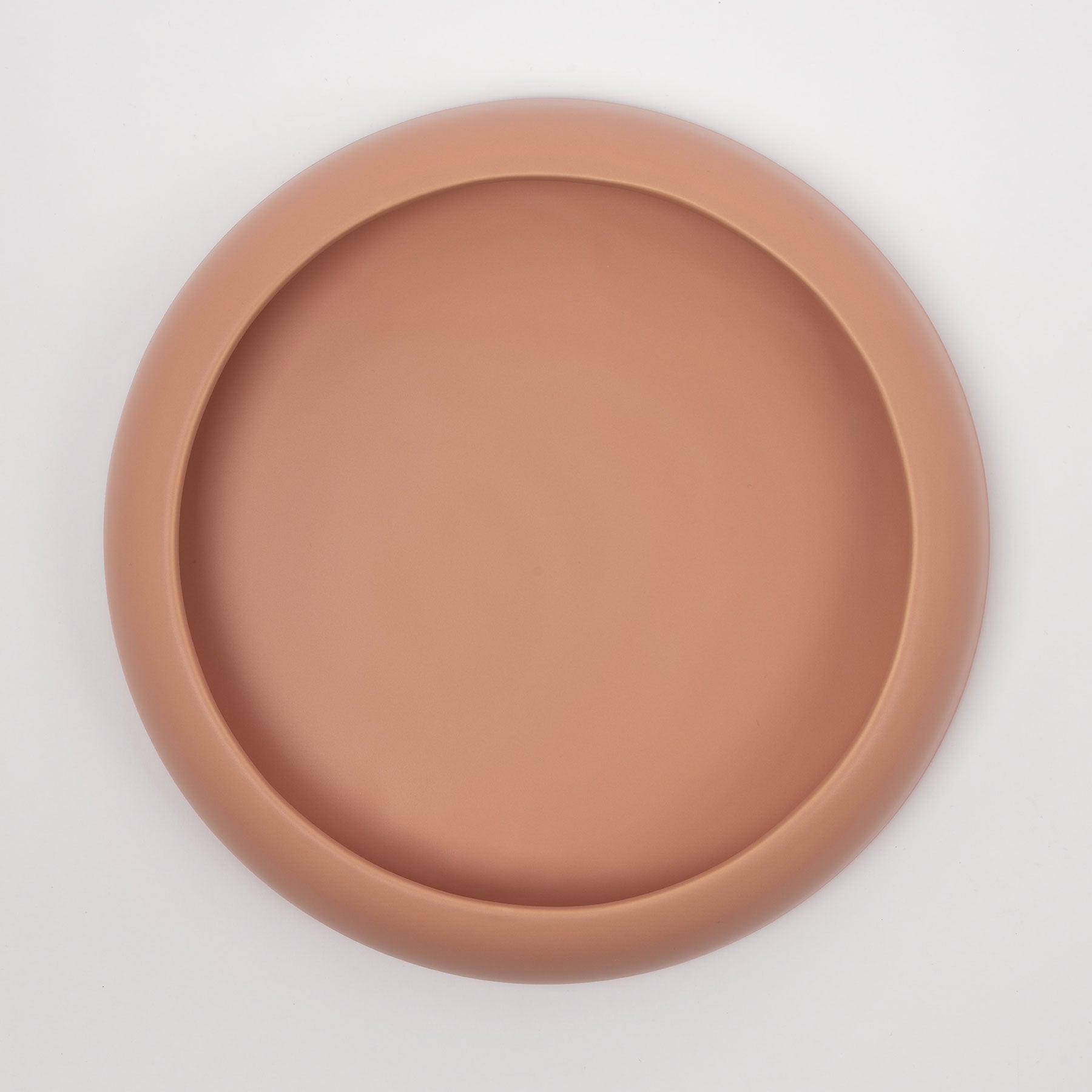 Large Pink Nude Low-Profile Centerpiece Bowl - Image 2