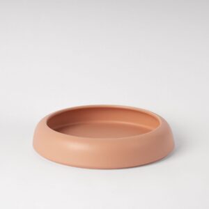 Large Pink Nude Low-Profile Centerpiece Bowl