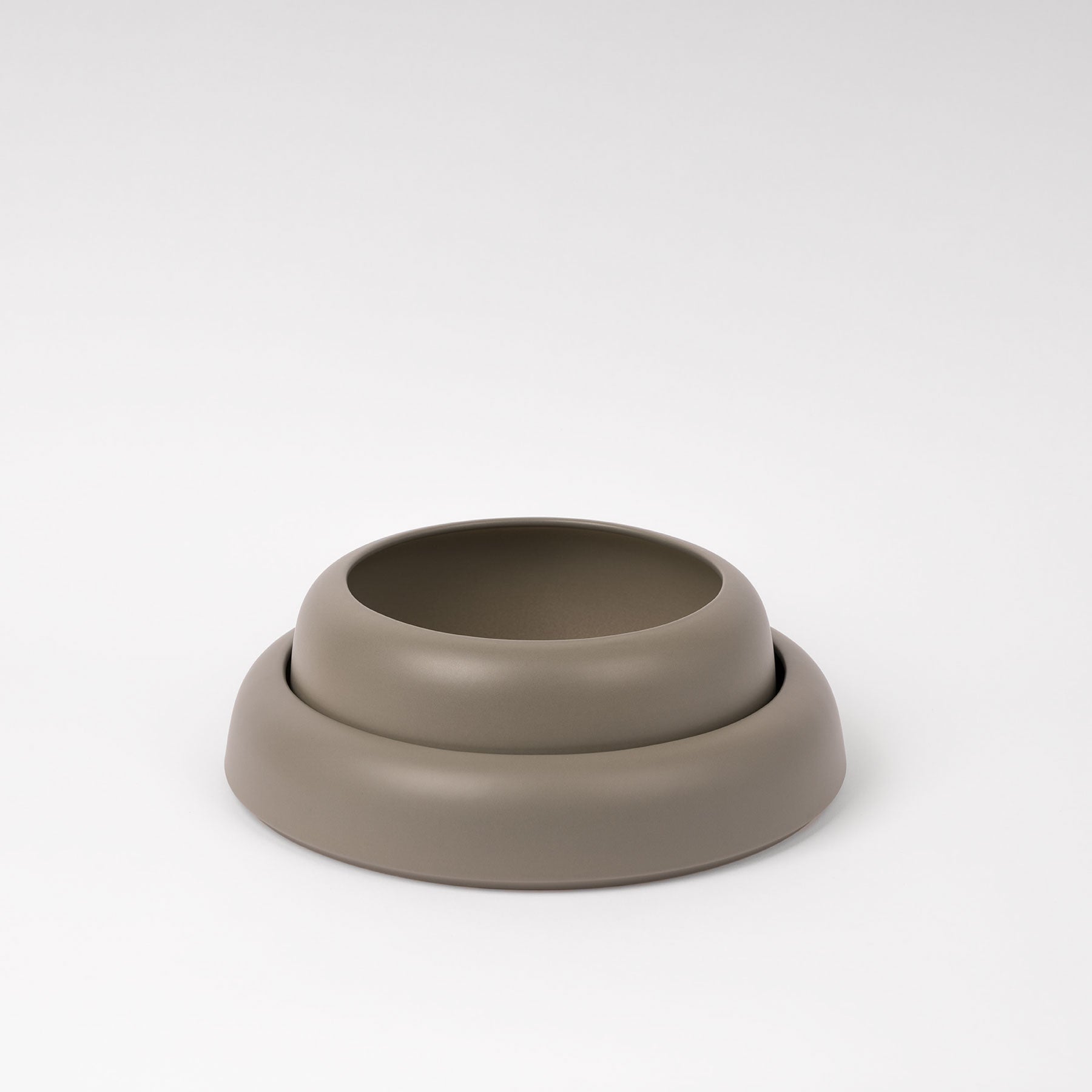 Large Smoke Green Low-Profile Centerpiece Bowl - Image 4
