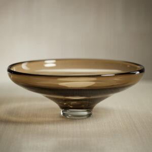 Clear Glass Serving Bowl