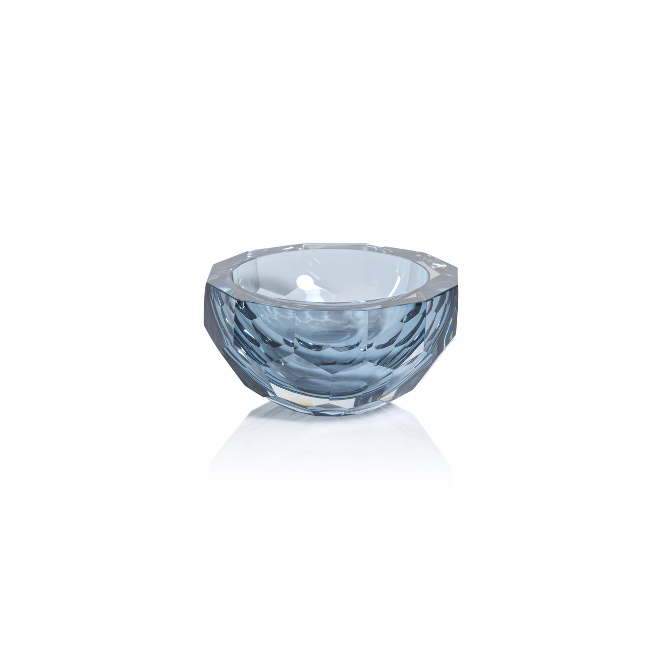 Faceted Cut Glass Bowl
