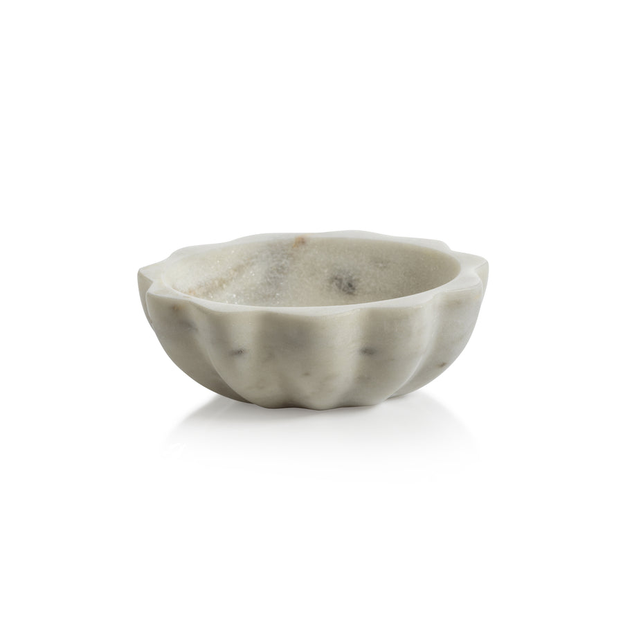 Scalloped Marble Condiment Bowl - Image 3