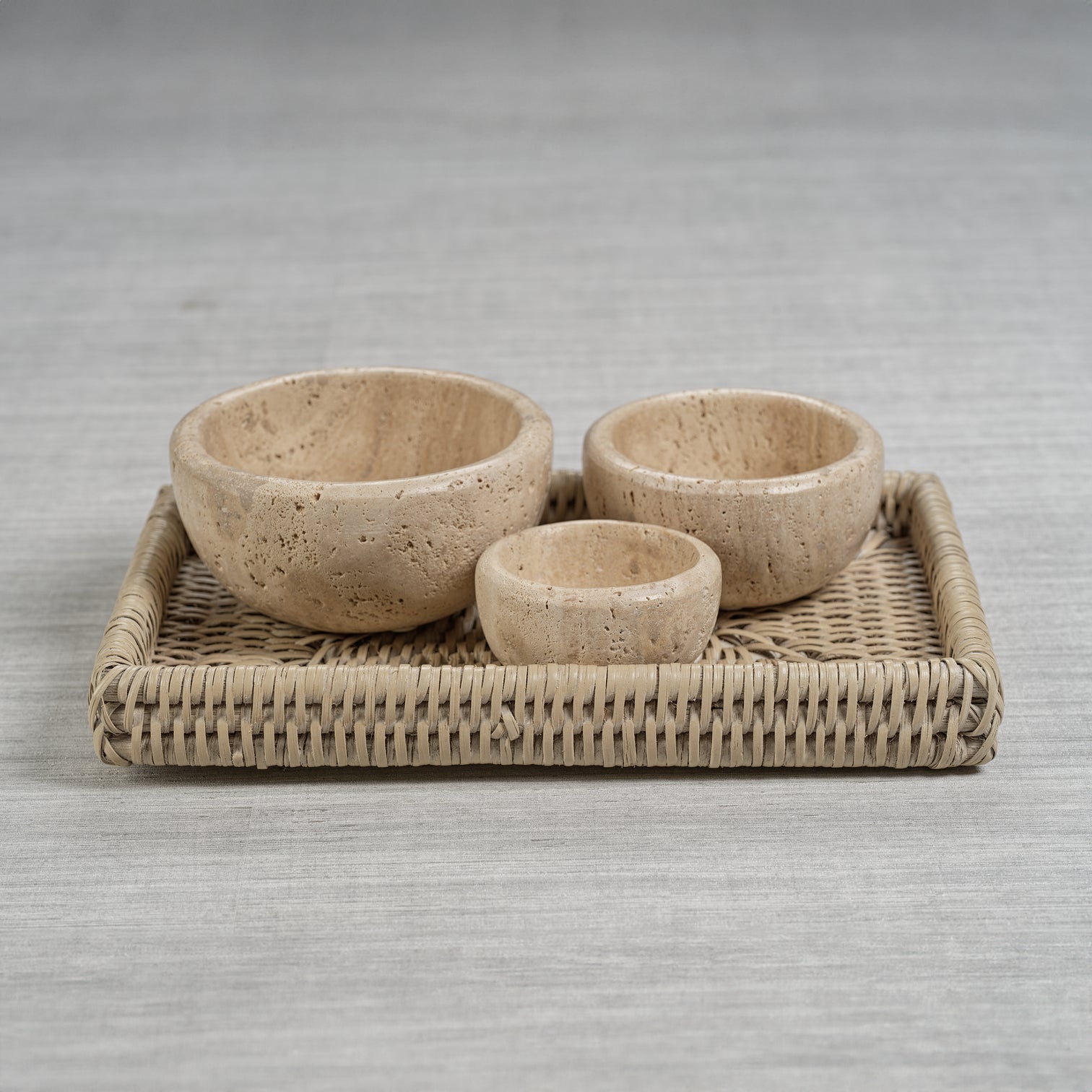 Travertine Stone Bowl - Image 3