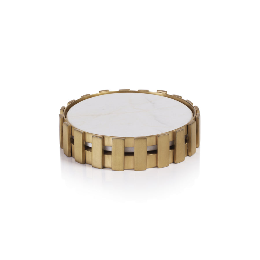 Metal Bottle Coaster with Marble Base - Image 3