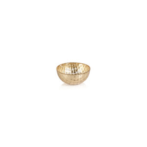 Gold Braided Glass Bowl